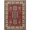 Image 1 : A WOOL HAND KNOTTED KAZAK ORIENTAL AREA RUG.