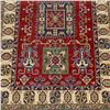 Image 3 : A WOOL HAND KNOTTED KAZAK ORIENTAL AREA RUG.