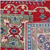 Image 6 : A WOOL HAND KNOTTED KAZAK ORIENTAL AREA RUG.