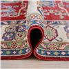 Image 8 : A WOOL HAND KNOTTED KAZAK ORIENTAL AREA RUG.