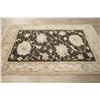 Image 9 : A WOOL HAND KNOTTED FLORAL ORIENTAL AREA RUG.