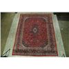 Image 2 : A WOOL HAND KNOTTED FLORAL ORIENTAL AREA RUG.