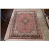 Image 2 : A WOOL HAND KNOTTED FLORAL ORIENTAL AREA RUG.