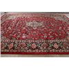 Image 9 : A WOOL HAND KNOTTED MAHAL ORIENTAL AREA RUG.