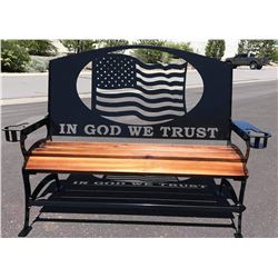 Metal Art Bench/ Your Choice of artwork