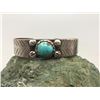 Image 9 : Older Single Stone Turquoise Bracelet - Circa 1930s