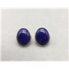 Image 2 : Lapis and 14 Karat Gold Earrings