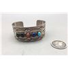 Image 8 : Multi Stone and Sterling Silver Cuff Bracelet