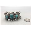 Image 3 : Turquoise And Sand Cast Bracelet