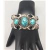 Image 8 : Turquoise And Sand Cast Bracelet