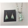 Image 1 : Beautiful Turquoise Necklace and Earrings