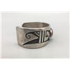 Image 2 : Hopi Sterling Silver Overlay Bracelet with Coral