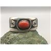 Image 8 : Hopi Sterling Silver Overlay Bracelet with Coral