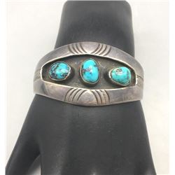 Vintage Three Stone Turquoise Bracelet