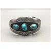 Image 2 : Vintage Three Stone Turquoise Bracelet