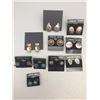 Image 1 : 10 Pairs of Vintage Clip On and Screw Back Earrings