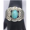Image 7 : Fred Harvey Era Sterling Silver and Turquoise Bracelet
