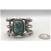 Image 2 : Vintage Turquoise and Sand Cast Bracelet