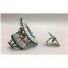Image 4 : Zuni Inlay Bracelet and Ring Set