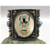 Image 1 : Vintage Inlay and Turquoise Cuff Bracelet