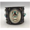 Image 2 : Vintage Inlay and Turquoise Cuff Bracelet