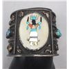 Image 7 : Vintage Inlay and Turquoise Cuff Bracelet