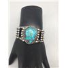 Image 7 : Vintage Turquoise and Sterling Silver Bracelet