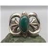 Image 1 : Vintage Turquoise and Sterling Silver Sand Cast Bracelet