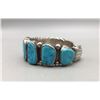 Image 5 : Vintage 9 Stone Turquoise Bracelet