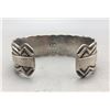 Image 3 : Sterling Silver and 14k Cuff Bracelet