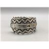 Image 2 : Sterling Silver and 14k Cuff Bracelet