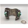 Image 5 : Vintage Turquoise and Sterling Silver Watch Cuff