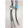 Image 2 : 2 Bolos - 1Inlay and 1 Turquoise and Sterling Silver