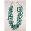 Image 3 : Older Fine Turquoise and Heishi 4 Strand Necklace