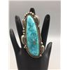 Image 1 : Large Sterling and Turquoise Ring