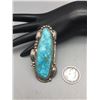 Image 3 : Large Sterling and Turquoise Ring