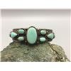 Image 10 : 9 Stone Turquoise and Sterling Silver Bracelet