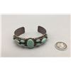 Image 2 : 9 Stone Turquoise and Sterling Silver Bracelet