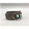 Image 3 : 9 Stone Turquoise and Sterling Silver Bracelet
