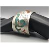 Image 8 : Vintage Turquoise and Coral Chip Inlay Bracelet