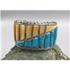 Image 10 : Turquoise and Shell Channel Inlay Bracelet
