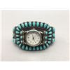 Image 1 : Vintage Turquoise Cluster Watch Bracelet