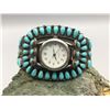 Image 2 : Vintage Turquoise Cluster Watch Bracelet