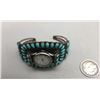 Image 3 : Vintage Turquoise Cluster Watch Bracelet