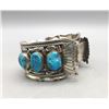 Image 1 : Vintage Turquoise Watch Cuff Bracelet