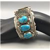 Image 8 : Vintage Turquoise Watch Cuff Bracelet