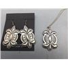Image 1 : Sterling Silver Earrings and Pendant