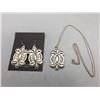 Image 2 : Sterling Silver Earrings and Pendant