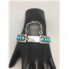 Image 9 : Turquoise Cluster Link Style Bracelet