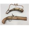 Image 1 : Black Powder Reproduction Pistol and Horn